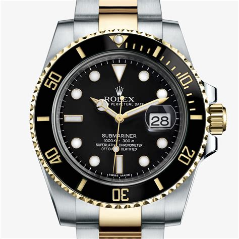 rolex submariner oro e acciaio particolari|rolex submariner stampata.